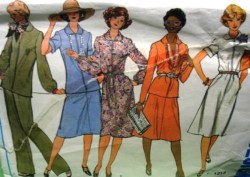 1212 1970s DRESS,TOP, PANTS, FLARE SKIRT PATTERN 12